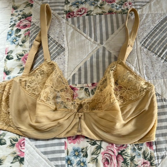 LA PERLA 34 DD-E YELLOW GOLDISH LACE BRA - Picture 1 of 9
